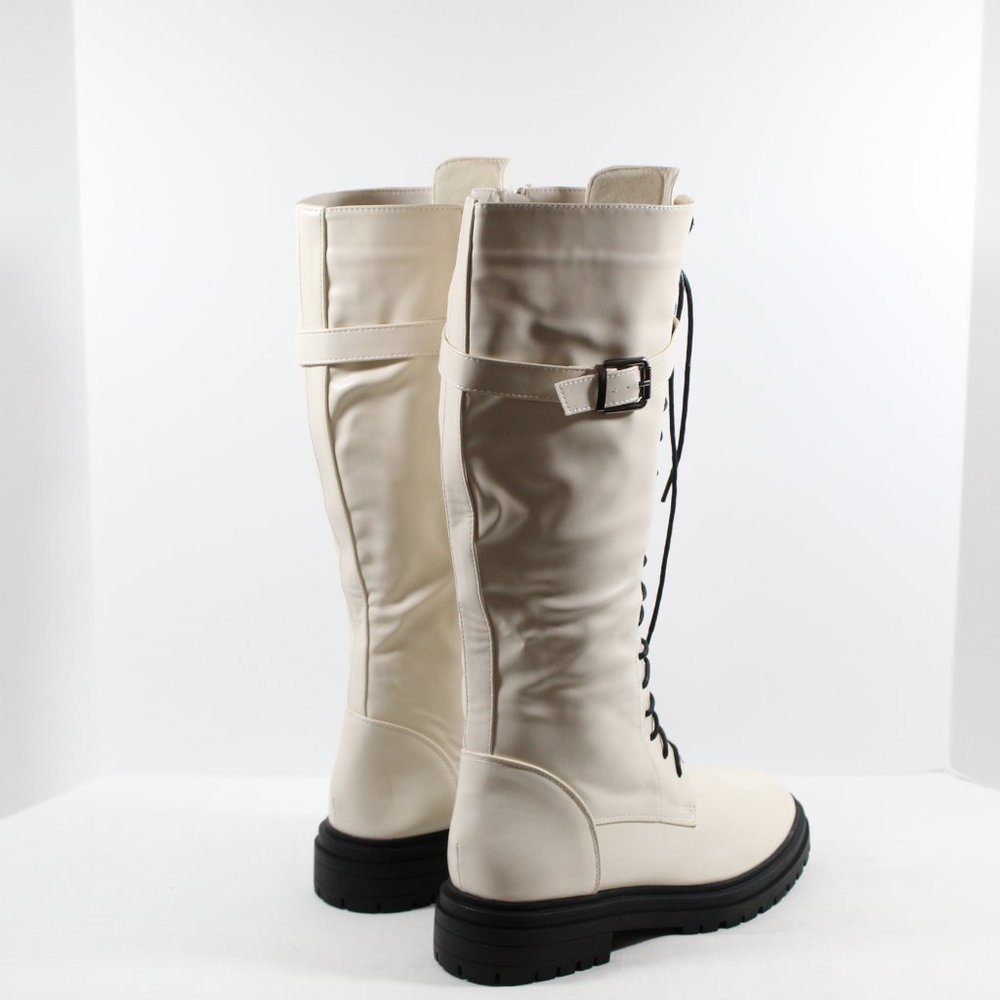 Olivia Miller Simonetta Women's Knee-High Boots - Cream 10M - Picture 2 of 7